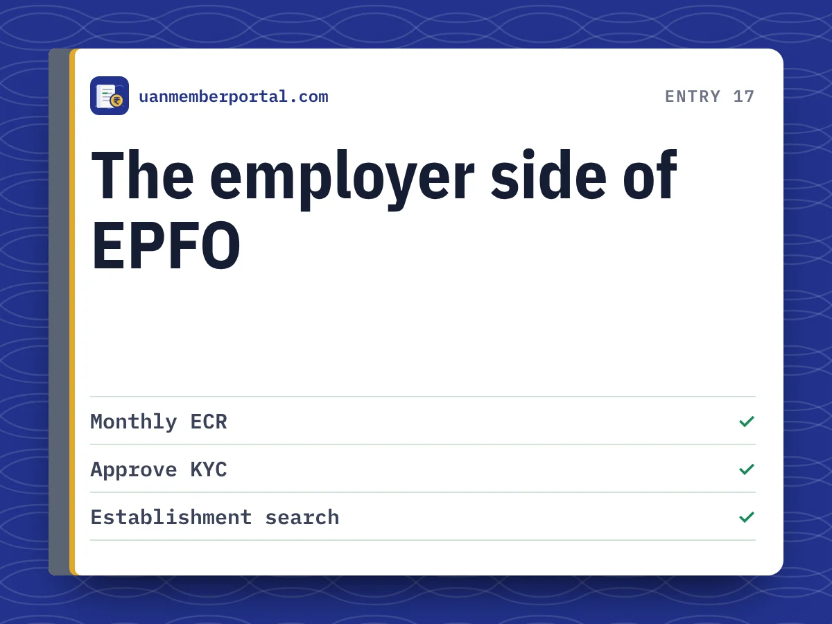 The employer side of EPFO